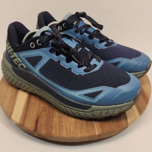 Hi-Tec Catalina Trail Men's Waterproof Running Shoes Size 11 Blue Gray - Picture 3 of 11